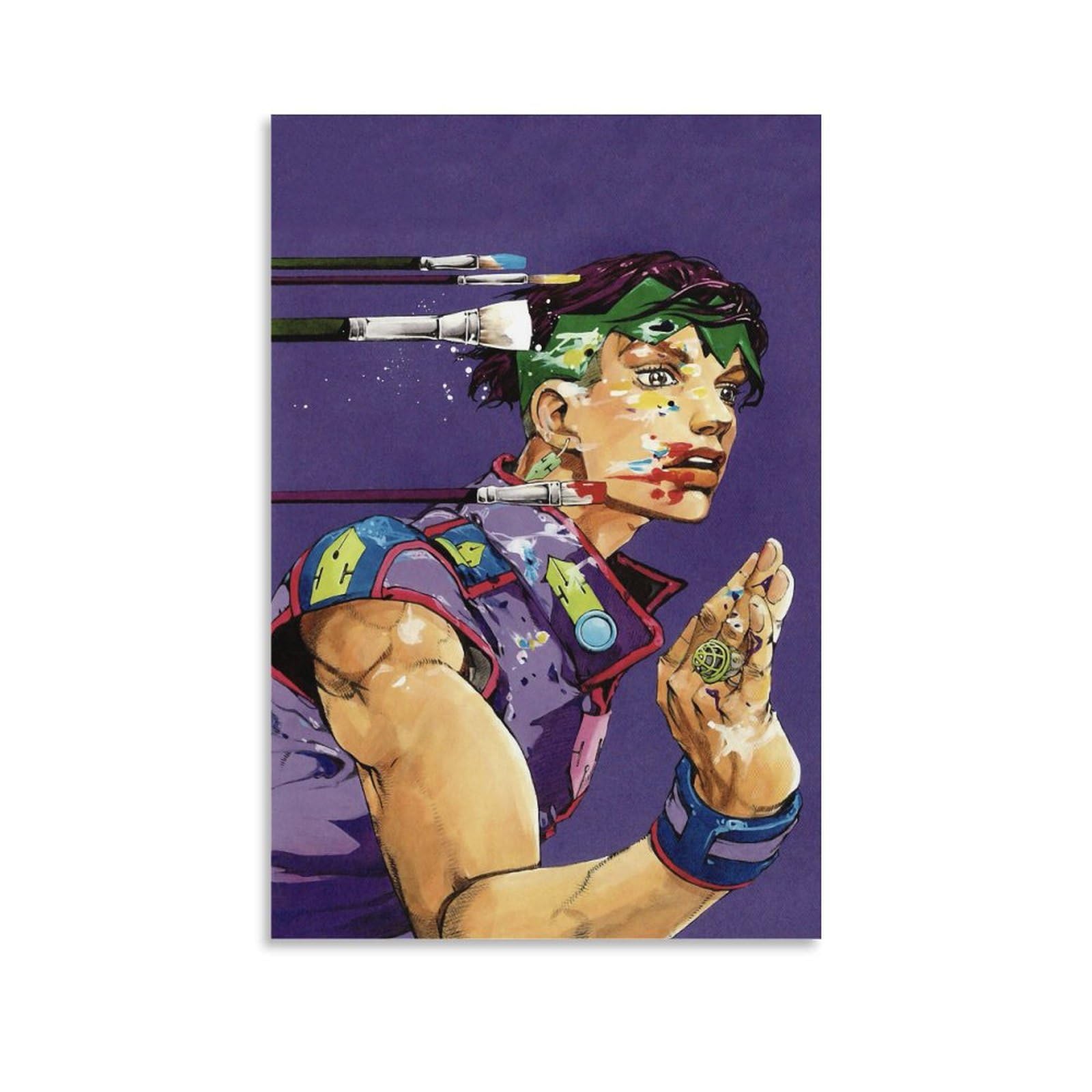 Amazon.co.jp: ジョジョの奇妙な冒険 油絵 ポスター ホーム装飾 アート